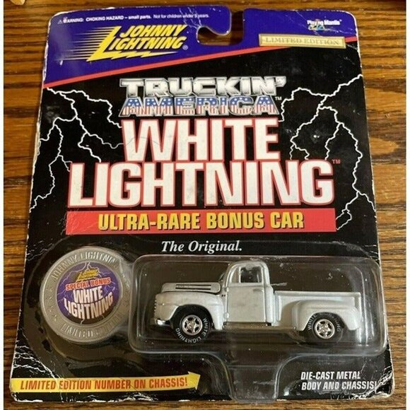 DIE CAST Johnny Lightning Truckin America 1950 Ford F-1 Gray Pickup 1:64 421-04 - Picture 4 of 4